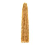 Dea Boho Box Trecce lunghe Capelli all'uncinetto, Estensioni dei capelli a treccia sintetica da 24 pollici for donne nere(Yellow)