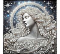 Dea celeste di perle fai da te per pittura con diamanti artistici, 30 x 30 cm, decorazione per la casa