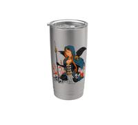 Dea celtica - Morrigan Bicchiere termico in acciaio inox doppia parete