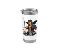 Dea celtica - Morrigan Bicchiere termico in acciaio inox doppia parete