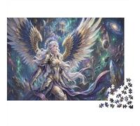 Dea dalle Ali Stellate Jigsaw Puzzle Impossible 1000Pcs Angelo Decorazione casa Cartone. Giochi Rilassamento E Intelligence Per Adulti E Ragazzi 14+ anni Idea Regalo 70x50cm/1000pcs