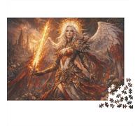 Dea del Fuoco Puzzle in Legno 1000 Pezzi Adulti E Ragazzi,Antistress,Idea Regalo Angelo,Sfida Impossibile,Legno,Decorazione Casa,dai 14 Anni,Gioco Educativo (75x50cm)