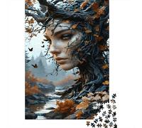 Dea della foresta autunnale Puzzle Da 1000 Pezzi Per Adulti, Carta Riciclata Premium, Cartone Resistente, Arredamento Interno, Sfida Mentale, Gioco Educativo 52x38cm/1000pcs