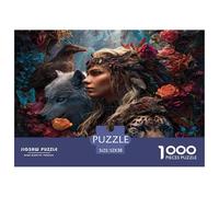 Dea della forestaa Jigsaw Puzzle 1000 Pezzi Per Adulti foresta Puzzle Gioco Regali Per Gli Uomini Cartone Riciclato Al 100% Home Decorazione 52x38cm/1000pcs