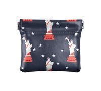 Dea della Libertà Design Giorno dell'Indipendenza Donne Portamonete in Pelle Unico Mini Makeup Bag per Uomo Donna Viaggio