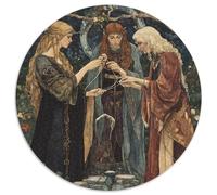 Dea della Mitologia Norrena, Illustrazione Art Nouveau Puzzle Sostenibili Con Motivi Per Adulti Da Gioco in Legno Di Alta Qualità 1000pcs (67.5x67.5cm)