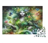 Dea della natura Puzzle 1000 Pezzi Carta riciclata per adulti Puzzle per adulti Gioco familiare divertente Regalo e attività divertente per casa Ottima idea regalo 70x50cm/1000pcs
