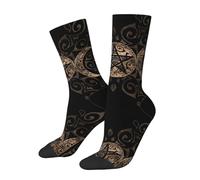 Dea Della Triplice Luna, Strega Pagana Wiccan Unisex Calze Escursionismo Anti-Attrito Calze Da Trekking Leggeri Calzini Termici Per Montagna Lunga Distanza Corsa