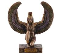 Dea egiziana Isis, in miniatura, bronzo./colorato da Veronese
