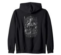 Dea guerriera vichinga Freya Mitologia Norrena Rune Felpa con Cappuccio