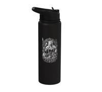 Dea guerriera vichinga FREYA Mitologia Norrena Rune Stainless Steel Insulated Water Bottle