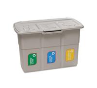 DEA Home Z433M025 Ecopat Pattumiera, 75X37X50, Grigio