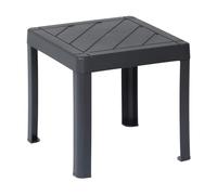 DEA HOME Tavolino per bambini POP in plastica robusta antracite 39x39x38 cm, leggero e sicuro, montaggio facile senza attrezzi, per disegno, gioco e attività educative in cameretta o area gioco