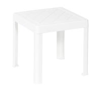 DEA HOME Tavolino POP, da interni ed esterni, in plastica polipropilene, colore bianco