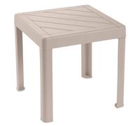 DEA HOME Tavolino POP, da interni ed esterni, in plastica polipropilene, colore grigio