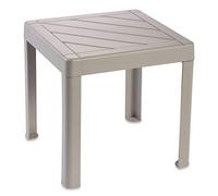 DEA HOME Tavolino POP, da interni ed esterni, in plastica polipropilene, colore grigio