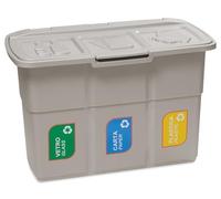 DEA Home Z433M025 Ecopat Pattumiera, 75X37X50, Grigio