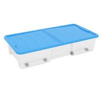 Dea Home Z511M091 Contenitore Master Box, 35 Lt, 77x39x15.5, Trasparente/Blu
