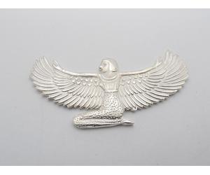 Dea Iside : Spilla da giacca in Argento 925 - Antico Egitto - Egiziana - Egizio