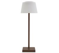 DEA Lampada da tavolo senza fili LED H 38 cm corten, ricaricabile, dimmerabile,