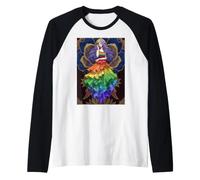 Dea Orgoglio Rainbow Queen Power Sovereign Love Aura Rise Maglia con Maniche Raglan