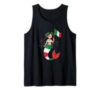 Dea Romana Sirena Italiana - Simpatica Bandiera dell'Italia Souvenir Canotta