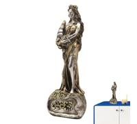 Dea romana, statua della dea dea della fortuna Ornamento | Statua della dea greca in resina, statuetta simbolica di fortuna per collezionisti e decorazioni per la casa