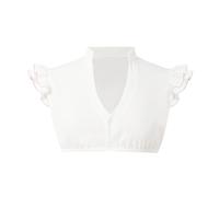 DeaAmyGline Dirndl Camicetta da donna a maniche ad ali Dirndl, colore bianco, nero, scollo a V, con bottoni, per costume tradizionale bavarese, per Oktoberfest, 0622-rosa, M
