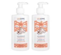 Deacare Baby KIT 2 LATTE DETERGENTE, Fluido Idratante Corpo Viso Neonati e Bambini, Ingredienti Naturali di Origine Vegetale, Delicato e Nutriente, Dermatologicamente Testato Pelli Sensibili - 2x300ml