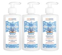 Deacare Kit 3 Detergente 2 in 1 Bambini e Neonati da 400 ml l'uno - Corpo e Capelli - Delicato e Lenitivo - Senza Sapone e Anti-Lacrime
