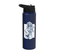 Dead Banjo Player Hippie Bluegrass Skeleton Stainless Steel Insulated Water Bottle