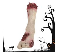 Dead Body Halloween Prop, Severed Hand and Feet, 4x13cm/13.39x5.12 Inches 195g Realistic Bloody Body Parts, Horror Decoration Set, Escape Room Haunted House Party Film Photography