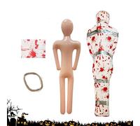 Dead Body Prop, Inflatable Horror Decoration, 15.75x59.06in Life Size Scary Corpse, Realistic Blood Detail, Lightweight Easy Setup for Porch, Yard, Halloween Party, Scare Props, Scene Setup