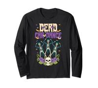 Dead Can Dance Scheletro Dancing Souls Day Of Dead Halloween Maglia a Manica