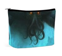 Dead Cthulhu aspetta sognando. Borsa per cosmetici, borse da viaggio per il trucco, custodia in pelle, organizer, astuccio per penne, contenitore per matite