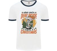 Dead Inside A Natale Teschio Uomo Ringer