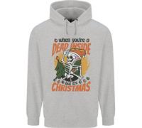 Dead Inside A Natale Xmas Skull Uomo Felpa