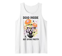 Dead Inside But Dying Pretty Halloween Boho Canotta