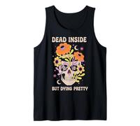 Dead Inside But Dying Pretty Halloween Boho Canotta