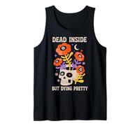 Dead Inside But Dying Pretty Halloween Boho Canotta