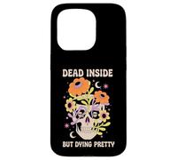 Dead Inside But Dying Pretty Halloween Boho Custodia per iPhone 15 Pro
