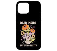 Dead Inside But Dying Pretty Halloween Boho Custodia per iPhone 16 Pro Max