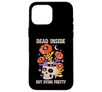 Dead Inside But Dying Pretty Halloween Boho Custodia per iPhone 16 Pro Max