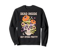 Dead Inside But Dying Pretty Halloween Boho Felpa