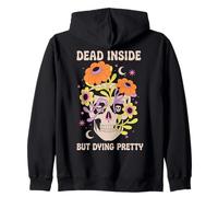 Dead Inside But Dying Pretty Halloween Boho Felpa con Cappuccio