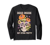 Dead Inside But Dying Pretty Halloween Boho Maglia a Manica