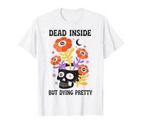 Dead Inside But Dying Pretty Halloween Boho Maglietta