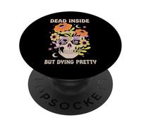 Dead Inside But Dying Pretty Halloween Boho PopSockets PopGrip Adesivo