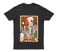 Dead Inside But Its T-Shirt Unisex Regalo Retrò Stagionale Divertente...