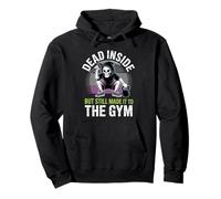 Dead Inside But Made To The Gym, Scheletro di Fitness Divertente Felpa con Cappuccio